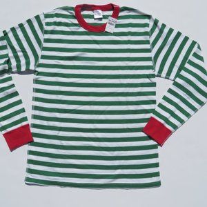 Hanna Andersson Pajama Top NEW Long Sleeve Large Organic Cotton Unisex Adult